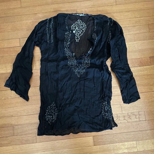 Kaftani S size 9-10 years 100% cotton black new