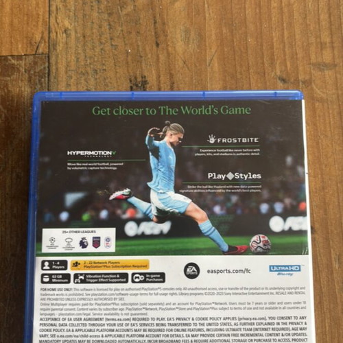 FC24 PS5 game like new, sports genre