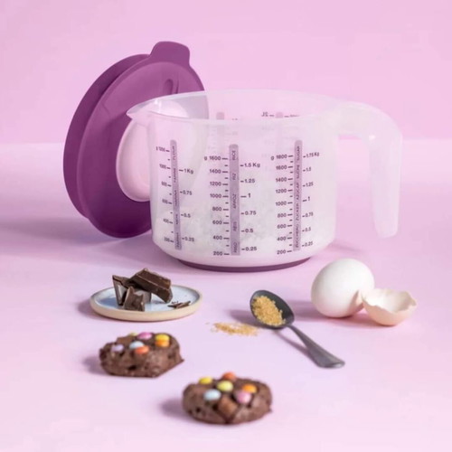 Tupperware Mixing Jug 1.25lt New, Pink Shades