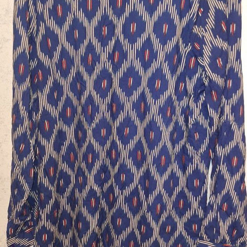 Long-sleeve summer dress kaftan M Julia Bergovich new, blue