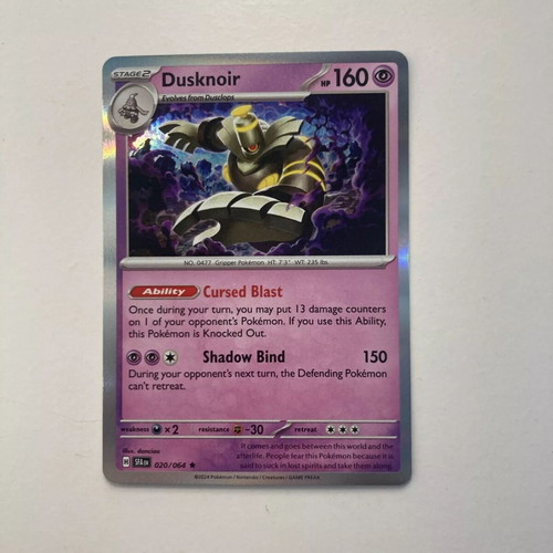 Dusknoir Pokemon Shrouded Fable Holo Rare collectible card new