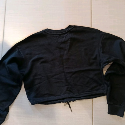 Bershka long-sleeve black blouse with ATLANTA print, like new, size Small