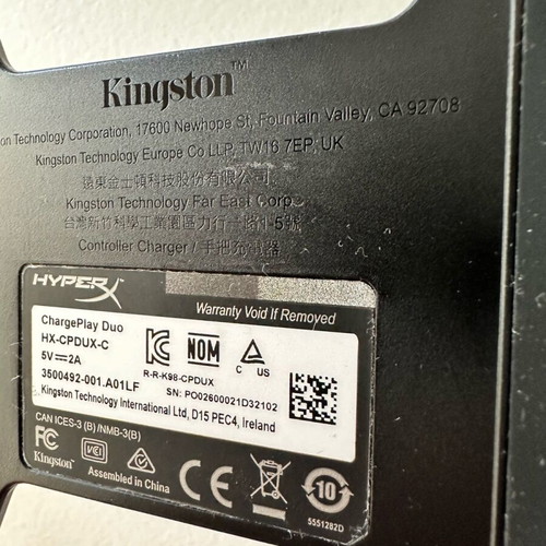 HyperX ChargePlay Duo used charging dock for 2 Xbox One controllers