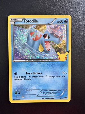 Totodile 18/25 McDonalds 2021 Holo card new