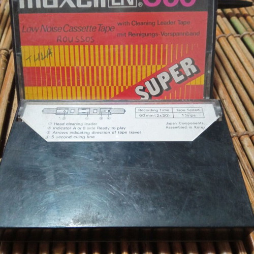 Maxell LN C60 cassette tape used, vintage, 60 minutes recording time