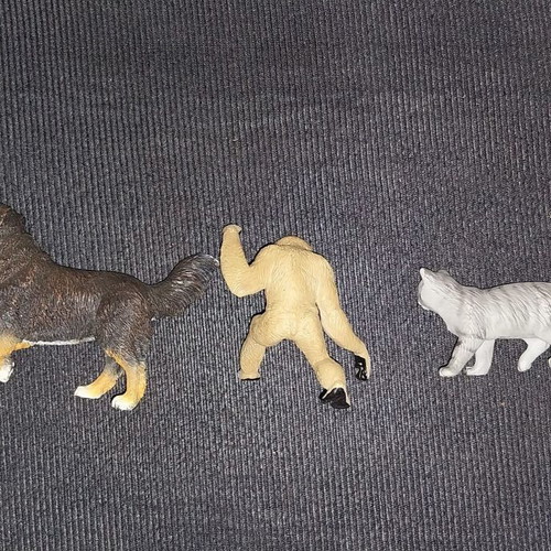 Animal figures used, set of 3, Collecta and Bullyland