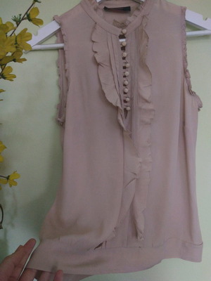 Shirt used in beige color, size 36