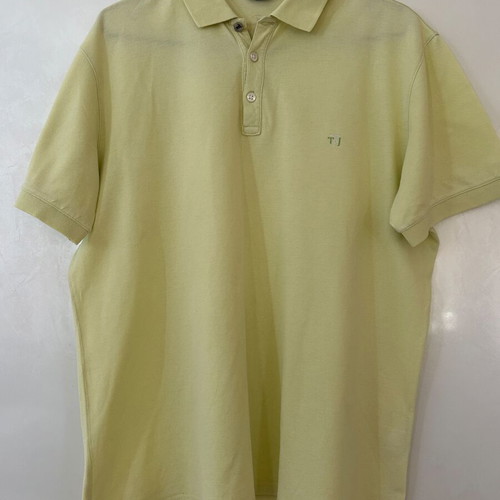 Trussardi Jeans Polo Shirt used, XXL, yellow, 100% cotton