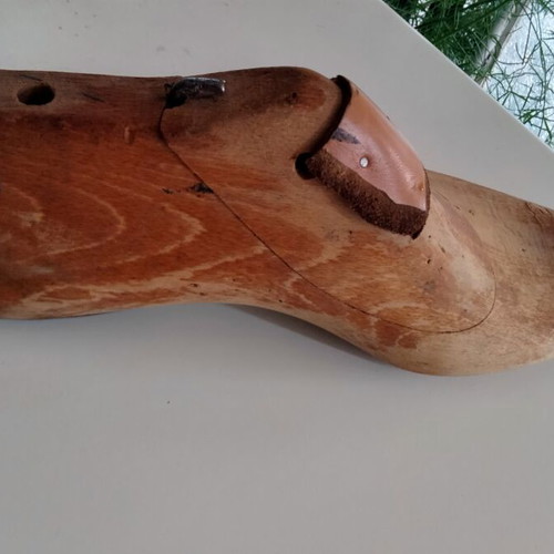 Vintage Wooden Shoelast used, early 20th century, 30cm