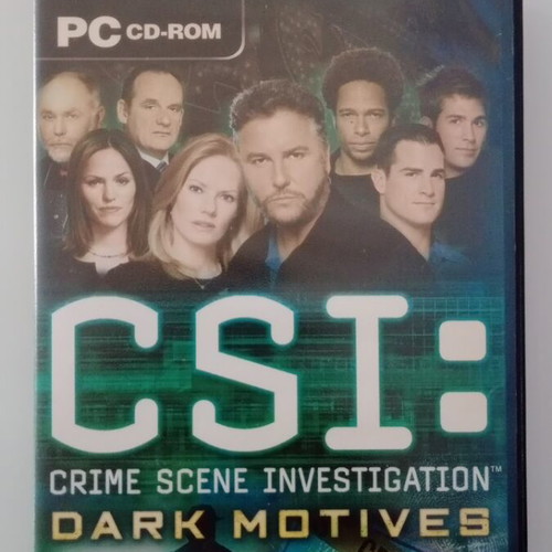 CSI: Crime Scene Investigation Dark Motives PC videogame used, no manual