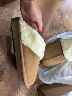 Чехли пантофи Next нови, бежови, размер 38.5-39