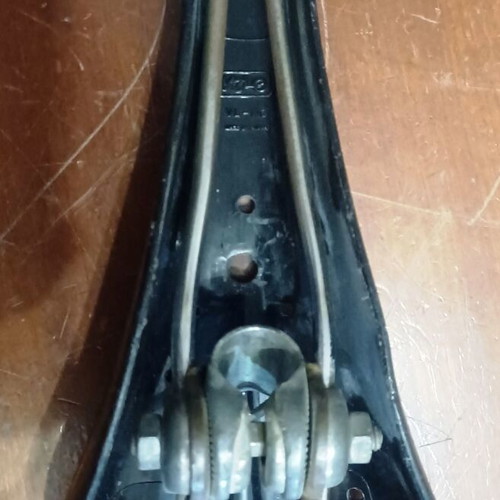 Velo BMX bicycle saddle used, black