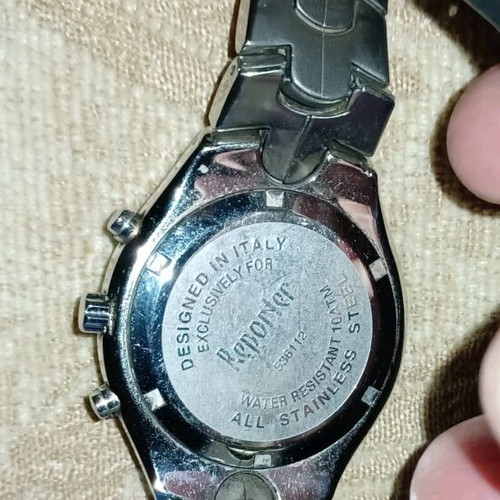 Reporter chronograph men's watch used, silver
