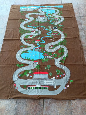 Children's duvet cover like new with playmat design 1.90x1.35m