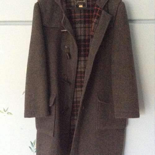Gloverall Vintage Duffle Coat Unisex size Small gray like new