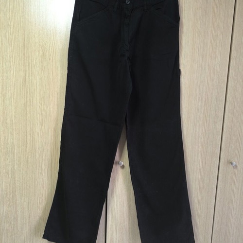 Men's fabric cargo-style pants black size L new