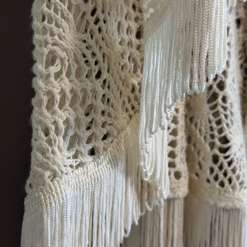 Boho vest Hollister like new, beige, one size
