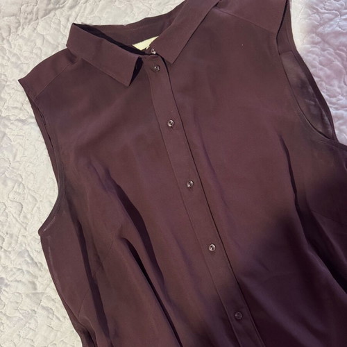 H&M sleeveless shirt like new, dark burgundy XXL