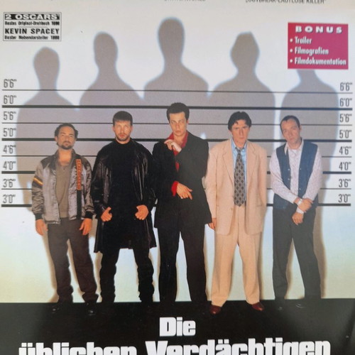 The Usual Suspects DVD used with English and German subtitles