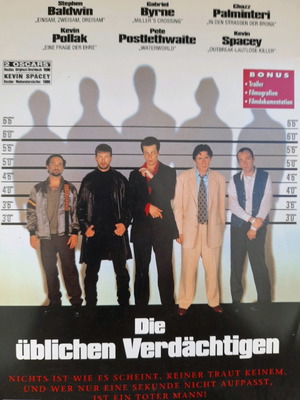 The Usual Suspects DVD used with English and German subtitles