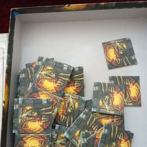 Drakon board game used by Fantasy Flight with box tear