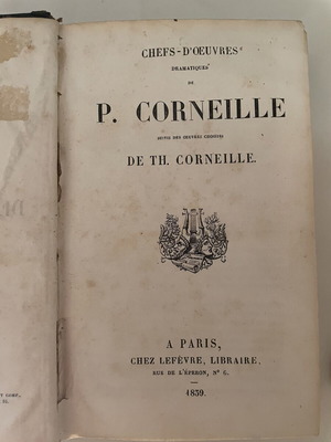 Chefs d'Oeuvres Dramatiques de P. Corneille, έκδοση Παρίσι 1839