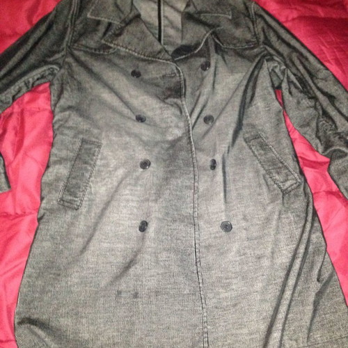 John Rocha denim coat used, grey, size M