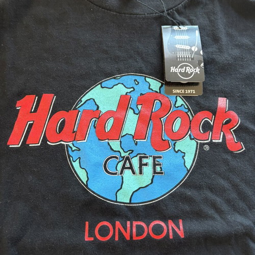 Hard Rock Cafe London T-shirt new, size M, black and blue