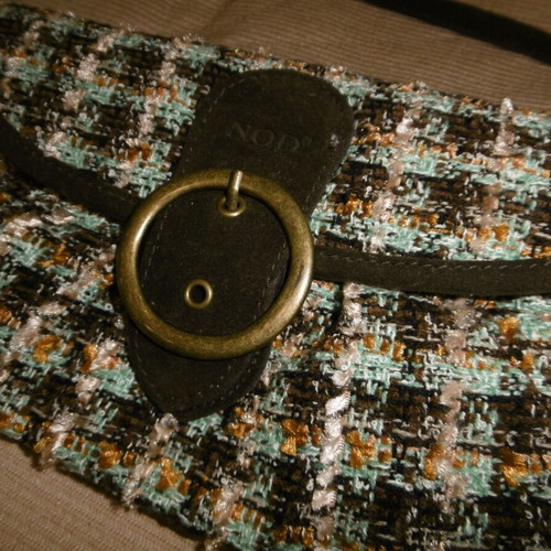 Mini vintage shoulder bag new in green-blue shades