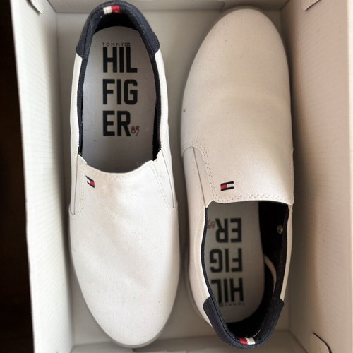 Tommy Hilfiger men's shoes size 41 like new, white casual