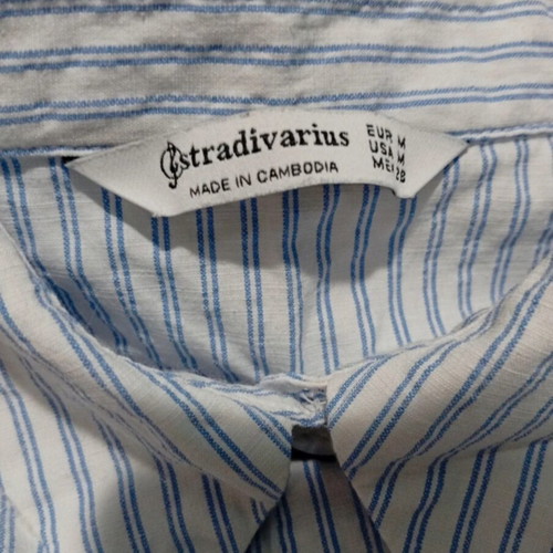 Stradivarius ολόσωμη φόρμα μέγεθος M σαν καινούργιο, άσπρο και μπλε