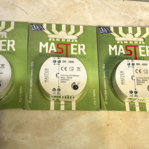 Master Dimmer DM-400B 400W with Button for Lamps new
