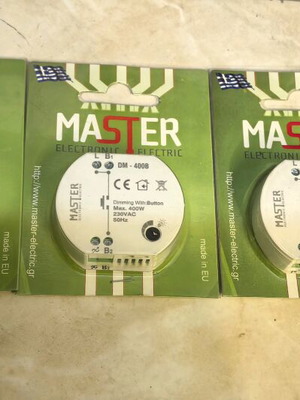 Master Dimmer DM-400B 400W with Button for Lamps new