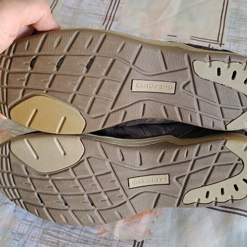 Lands End shoes size 44.5 like new brown summer