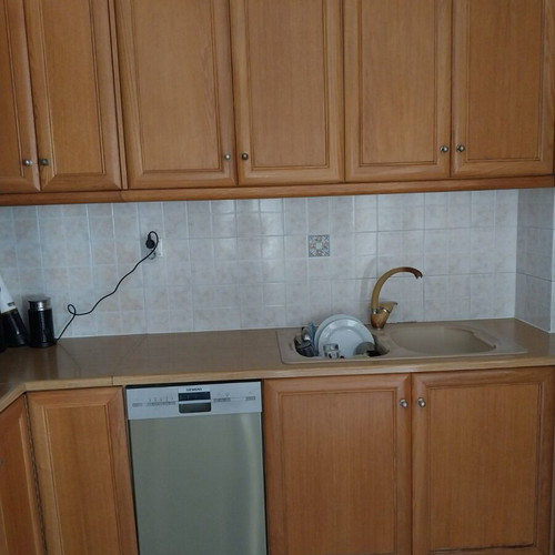 Kitchen cabinets used, classic design, solid wood, U-shape 2.7x3.0x2.3 m