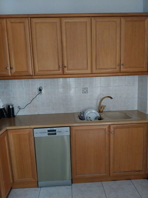 Kitchen cabinets used, classic design, solid wood, U-shape 2.7x3.0x2.3 m