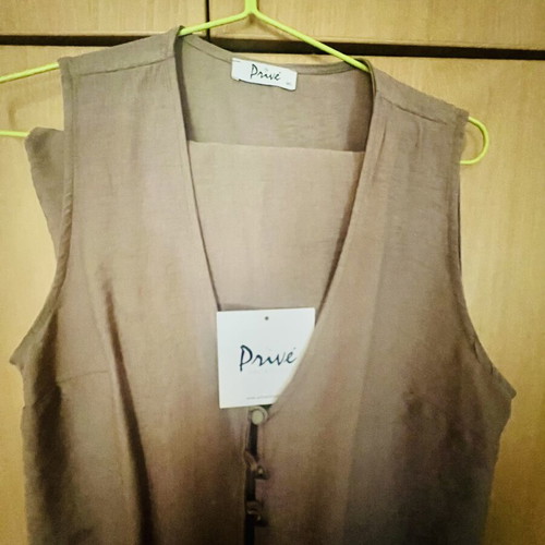 Set blouse and pants like new, beige, Price Collection M-L