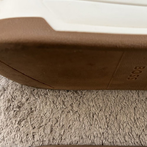 Hugo Boss Baltimore Hito leather sneakers size 40 like new, brown and white