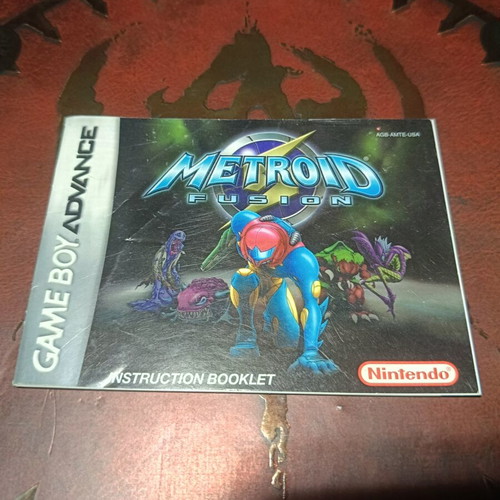 Metroid Fusion manual used for Nintendo Gameboy Advance