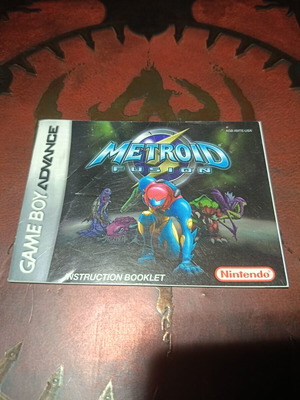 Metroid Fusion manual used for Nintendo Gameboy Advance
