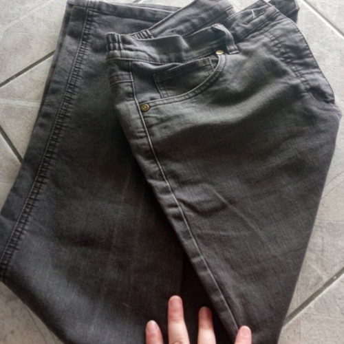 Y2K women's jeans dark gray Clarina Collection like new with rhinestones