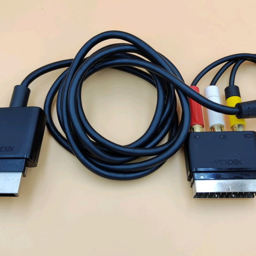 Xbox 360 AV cable used, genuine image cable