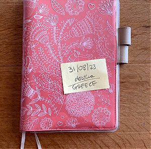 hobonichi techo leather cover with coc A5