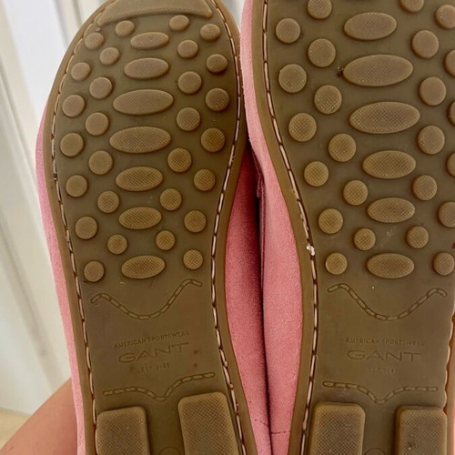 Gant loafers size 41 new, powder pink suede