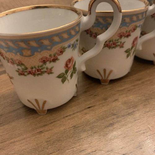 Vintage demitasse espresso-type cups BAREUTHER new, set of 5