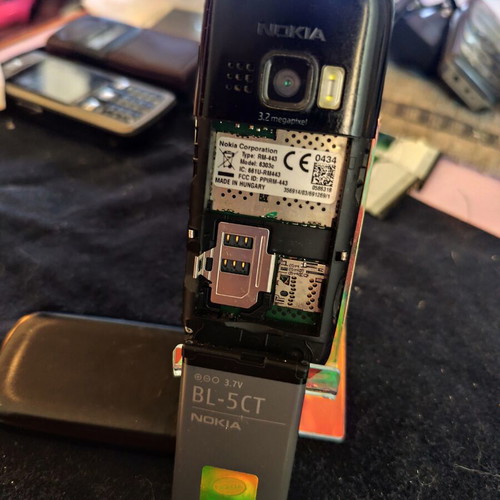 Nokia 6303 Classic phone used, black, with charger