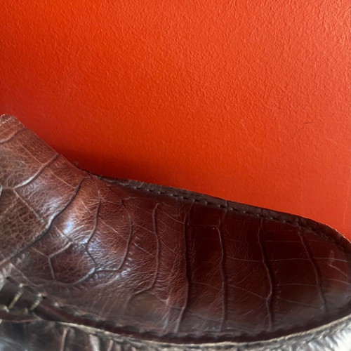 Petridis leather shoes used, Italian, brown, size 42