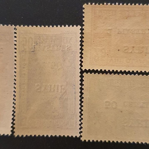 Syria 1924 stamp series new, 4 unmounted mint stamps