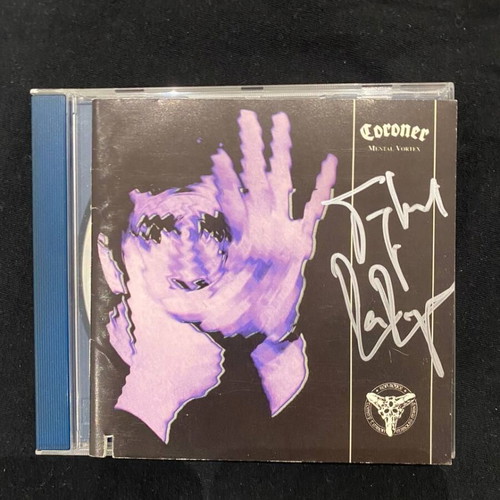 Coroner 3-CD bundle Mental Vortex Grin signed original press