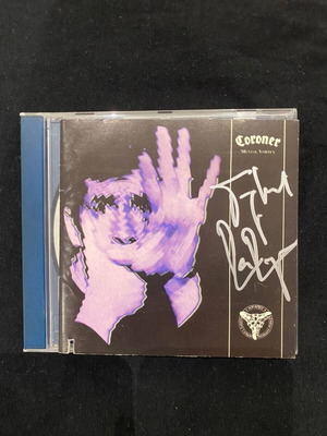 Coroner 3-CD bundle Mental Vortex Grin signed original press